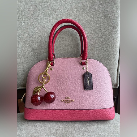 Coach Handbags - NWT！COACH SIERRA SATCHEL IN GEOMETRIC COLORBLOCK CROSSGRAIN LEATHER（F57499）
